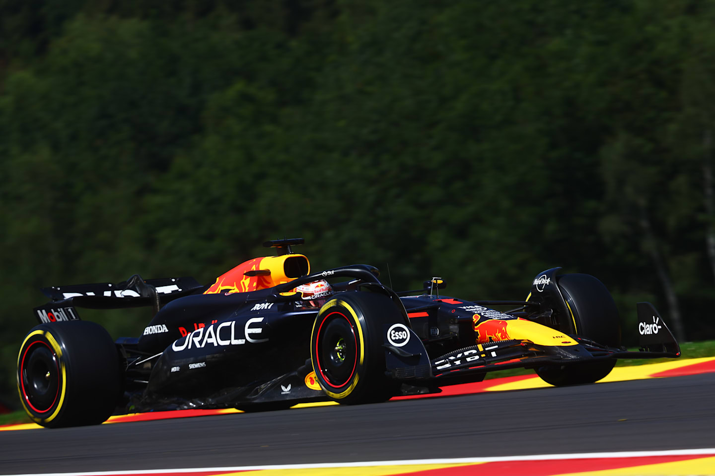 SPA, BELGIUM - JULY 28: Max Verstappen of the Netherlands driving the (1) Oracle Red Bull Racing