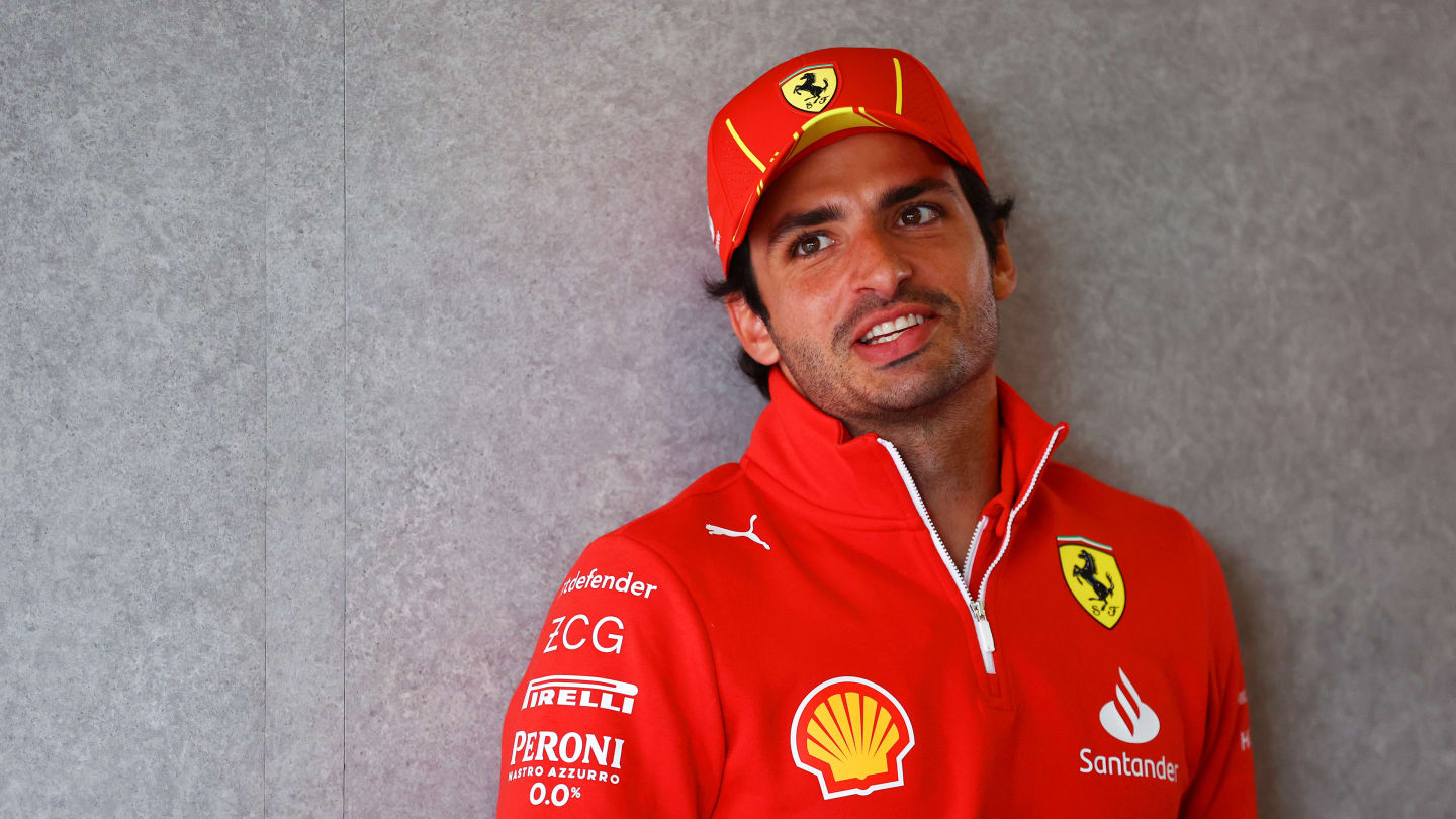 SHANGHAI, CHINA - APRIL 21: Carlos Sainz of Spain and Ferrari looks on during the drivers parade