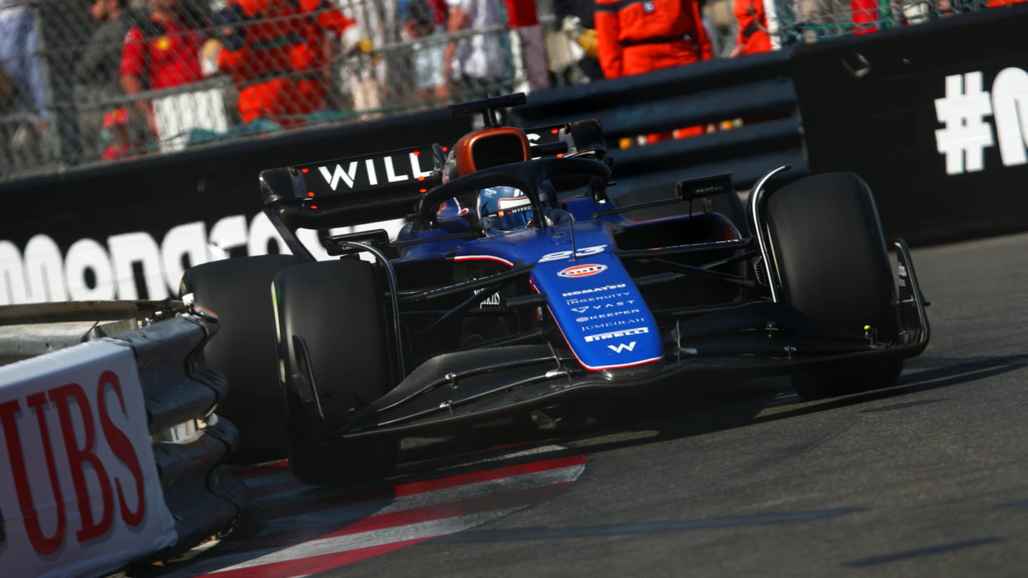 MONTE-CARLO, MONACO - MAY 26: Alexander Albon of Thailand driving the (23) Williams FW46 Mercedes on track during the F1 Grand Prix of Monaco at Circuit de Monaco on May 26, 2024 in Monte-Carlo, Monaco. (Photo by Joe Portlock - Formula 1/Formula 1 via Getty Images)