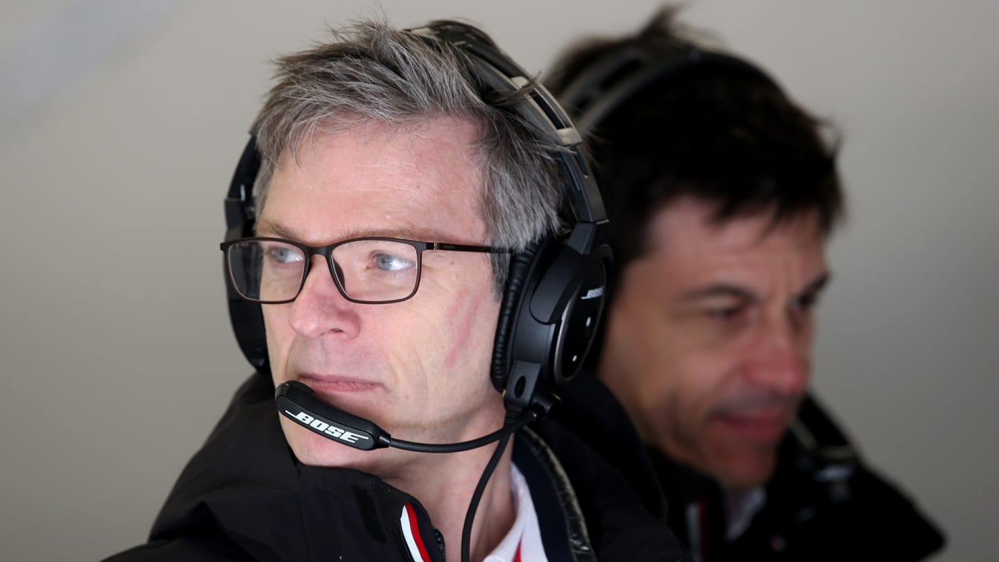 BARCELONA, SPAIN - FEBRUARY 20: James Allison, Technical Director at Mercedes GP and Mercedes GP