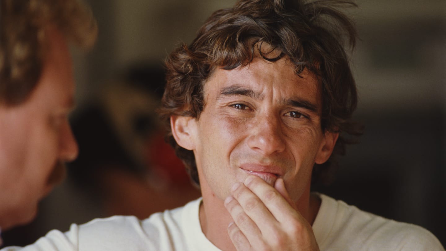 Ayrton Senna of Brazil, driver of the #1 Honda Marlboro McLaren McLaren MP4/5B Honda RA109E V10