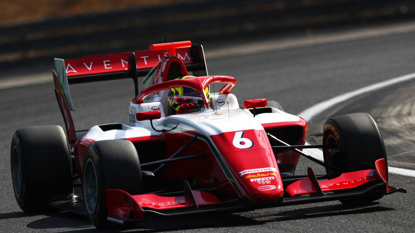 BUDAPEST, HUNGARY - JULY 29: Oliver Bearman of Great Britain and Prema Racing (6) drives on track