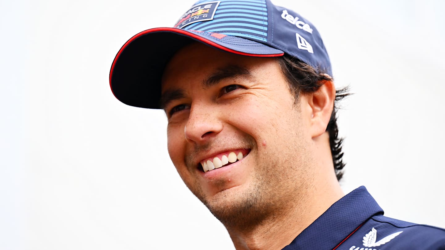 BAKU, AZERBAIJAN - SEPTEMBER 14: Sergio Perez of Mexico and Oracle Red Bull Racing walks in the