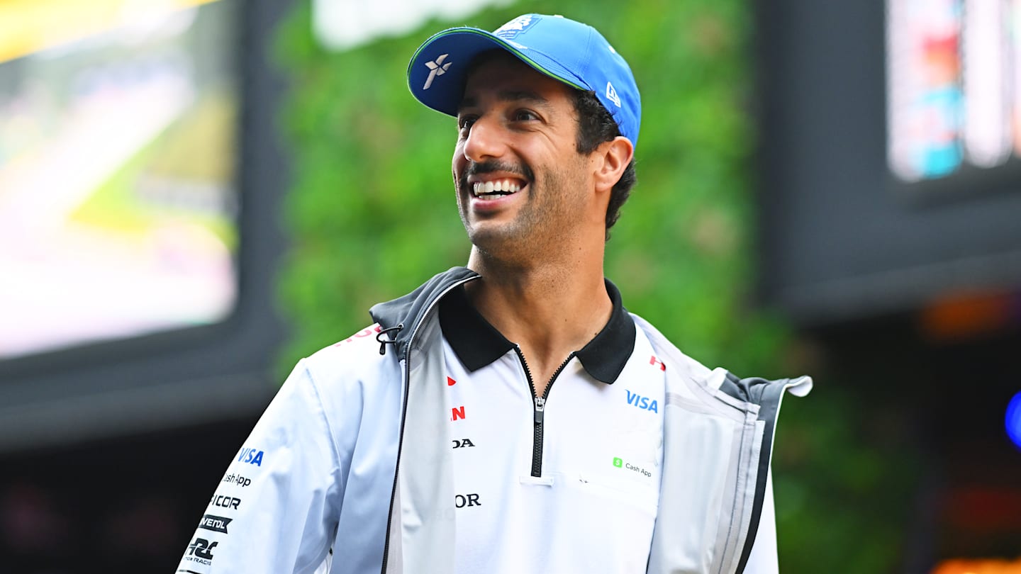 SPA, BELGIUM - JULY 27: Daniel Ricciardo of Australia and Visa Cash App RB looks on in the Paddock