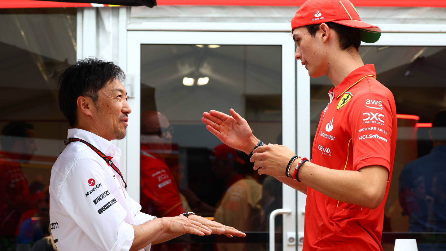 MONTREAL, QUEBEC - JUNE 06: Oliver Bearman of Great Britain and Ferrari and Haas F1 Team Principal