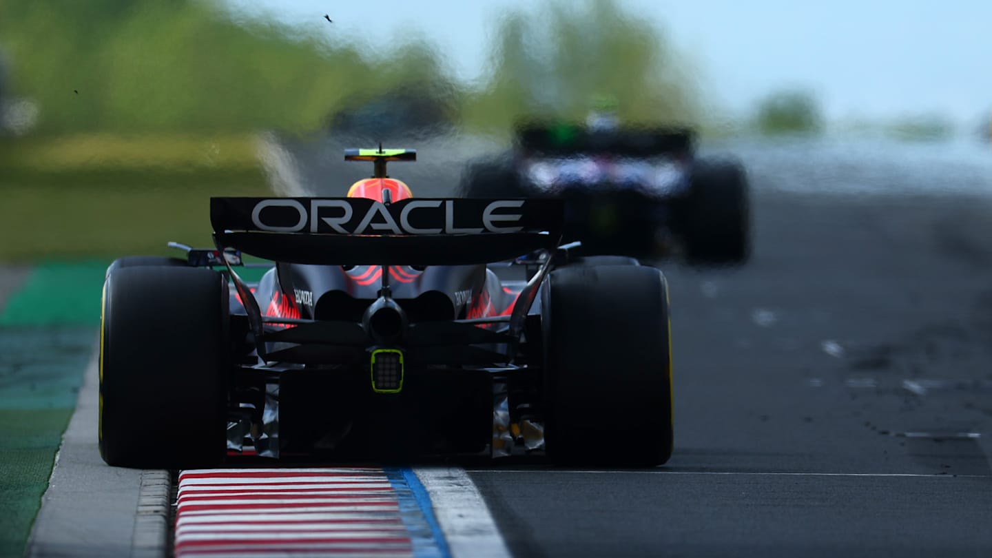 BUDAPEST, HUNGARY - JULY 21: Sergio Perez of Mexico driving the (11) Oracle Red Bull Racing RB20 on