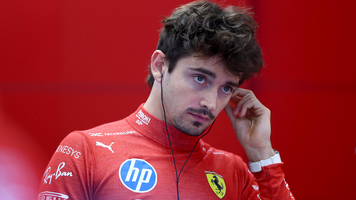 BUDAPEST, HUNGARY - JULY 20: Charles Leclerc of Monaco and Ferrari prepares to drive in the garage