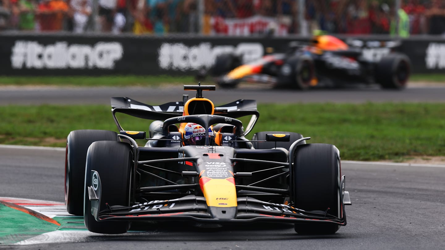 MONZA, ITALY - SEPTEMBER 01: Max Verstappen of the Netherlands driving the (1) Oracle Red Bull