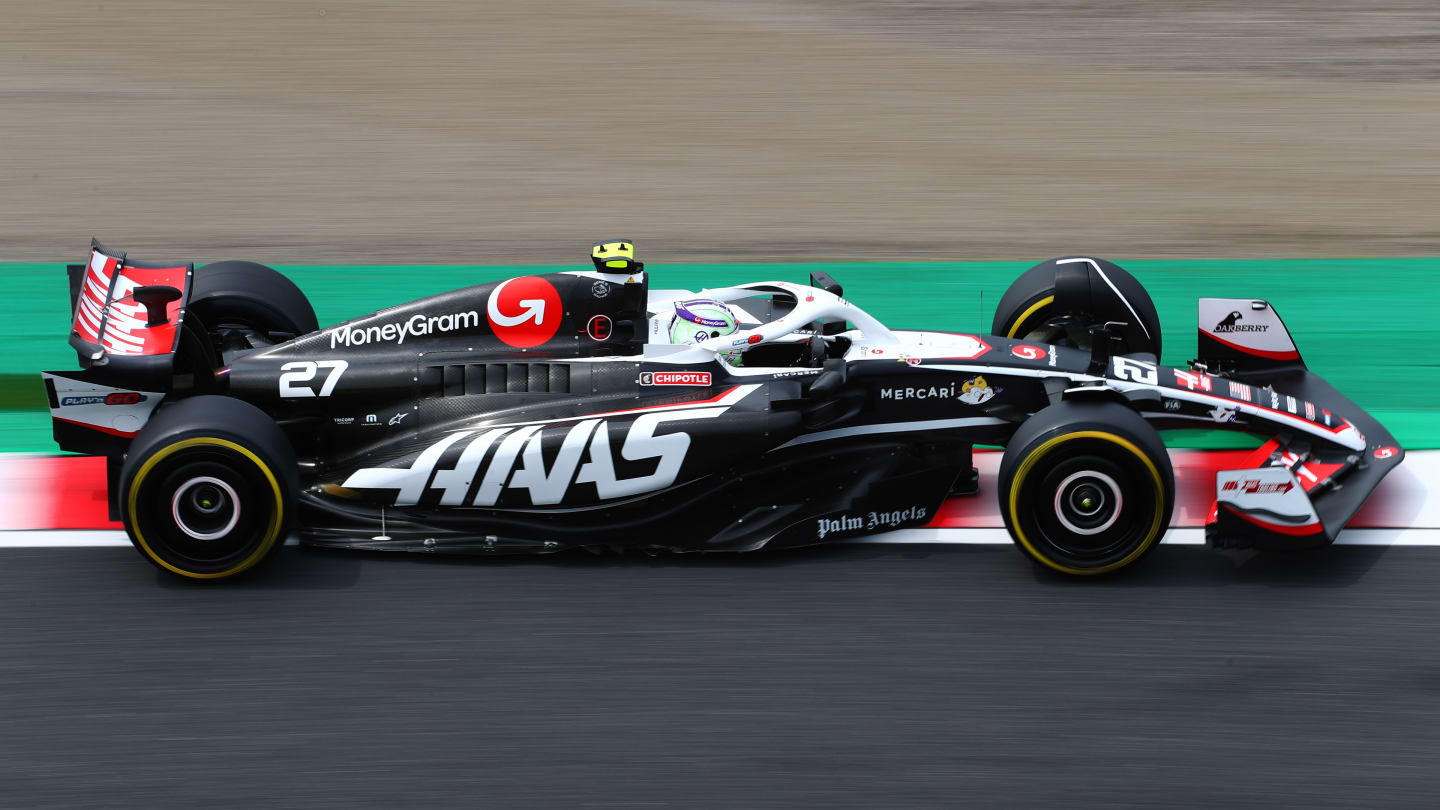 SUZUKA, JAPAN - APRIL 06: Nico Hulkenberg of Germany driving the (27) Haas F1 VF-24 Ferrari on