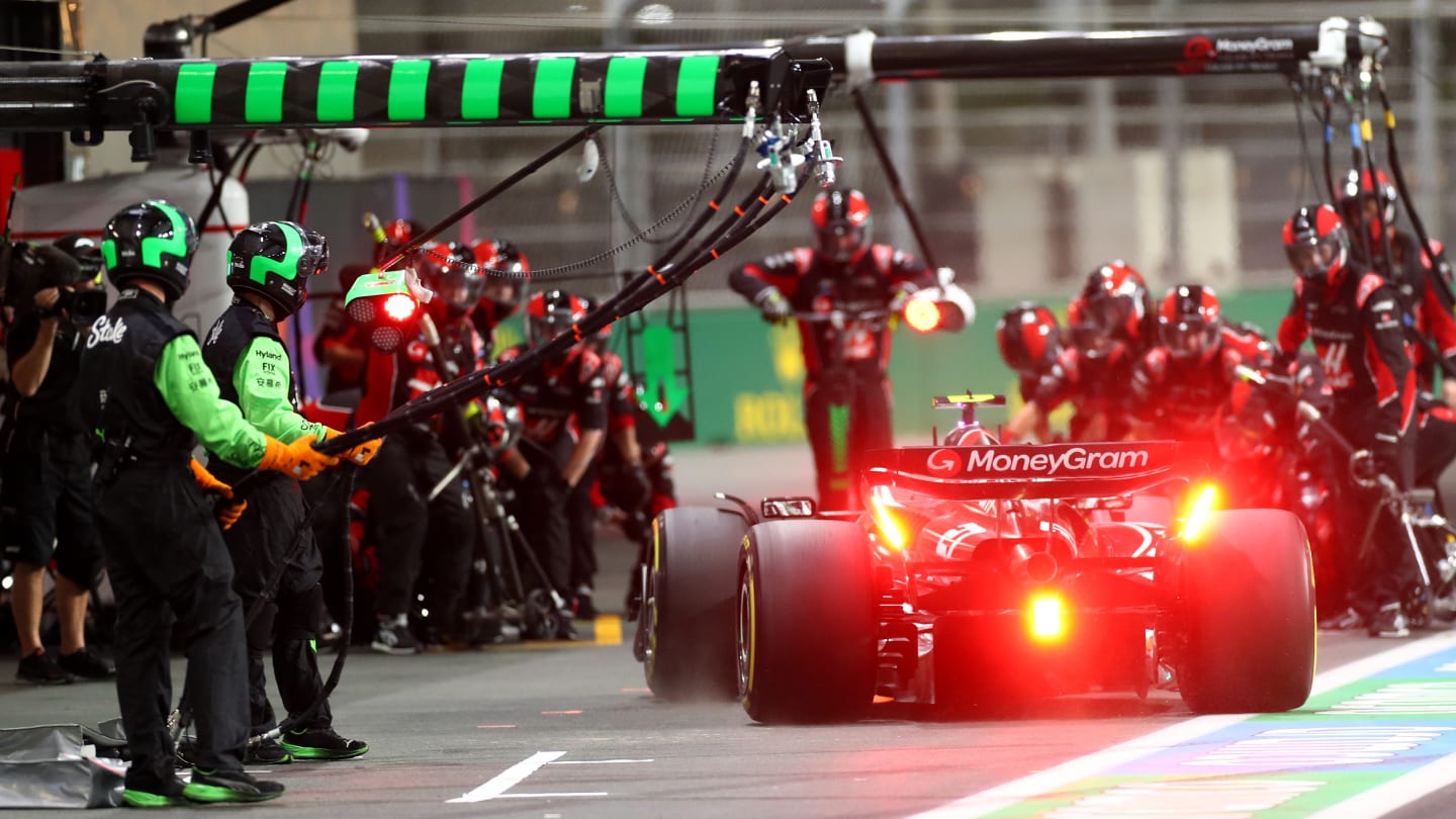 JEDDAH, SAUDI ARABIA - MARCH 09: Nico Hulkenberg of Germany driving the (27) Haas F1 VF-24 Ferrari