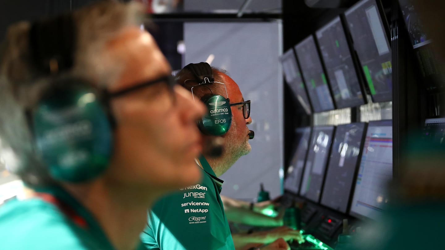 JEDDAH, SAUDI ARABIA - MARCH 09: Tom McCullough, Performance Director at Aston Martin F1 looks on