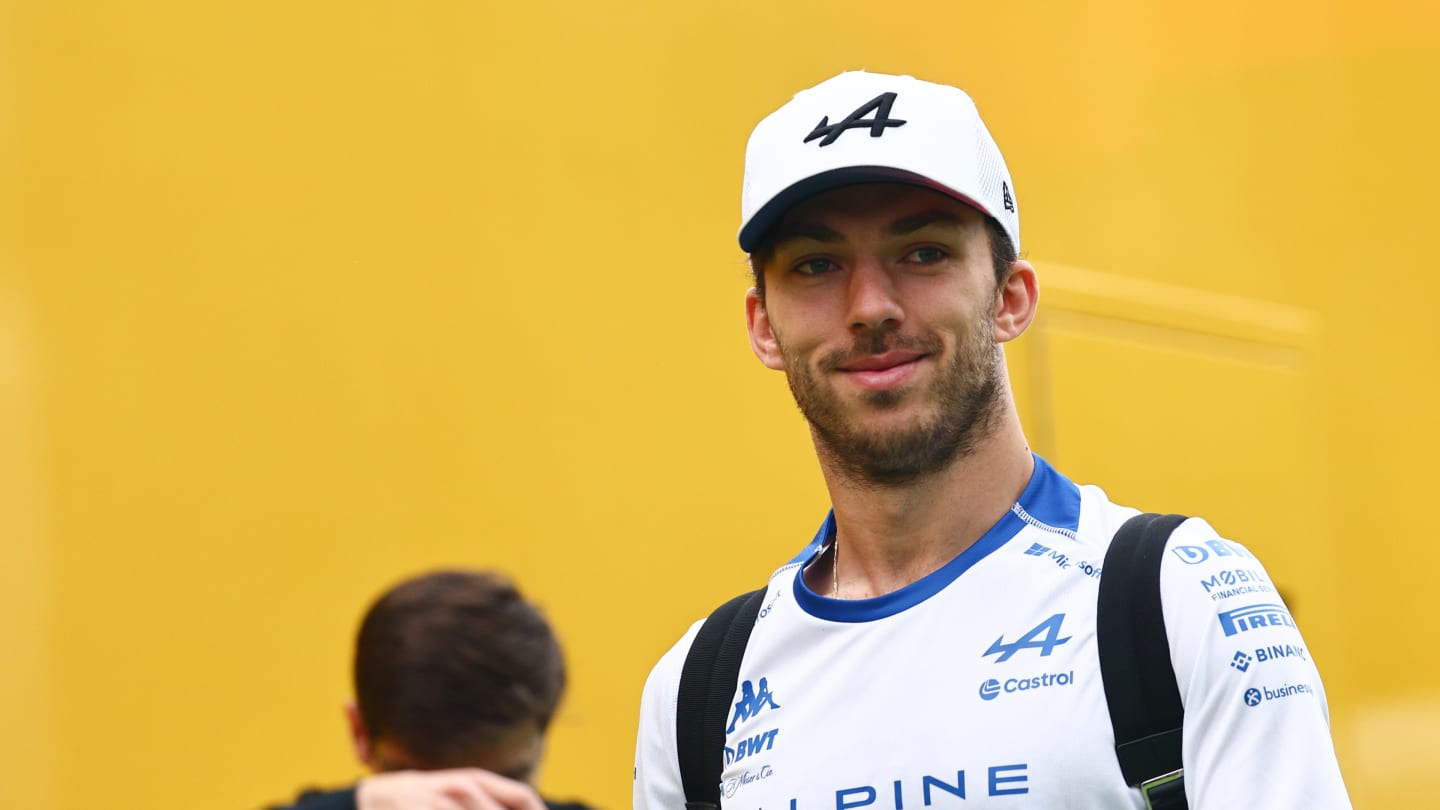 Pierre Gasly of Alpine ahead of the Formula 1 Spanish Grand Prix at Circuit de Barcelona-Catalunya