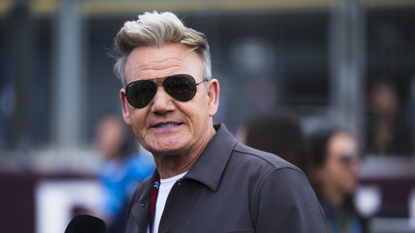 Chef Gordon Ramsay was on the grid to see the race preparations in action