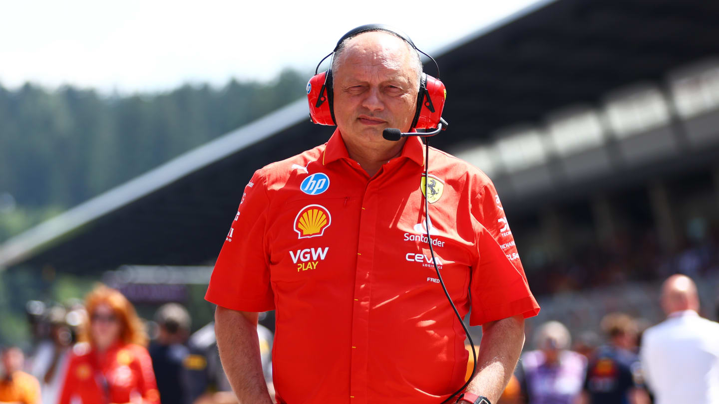 SPIELBERG, AUSTRIA - JUNE 29: Ferrari Team Principal Frederic Vasseur looks on from the grid prior