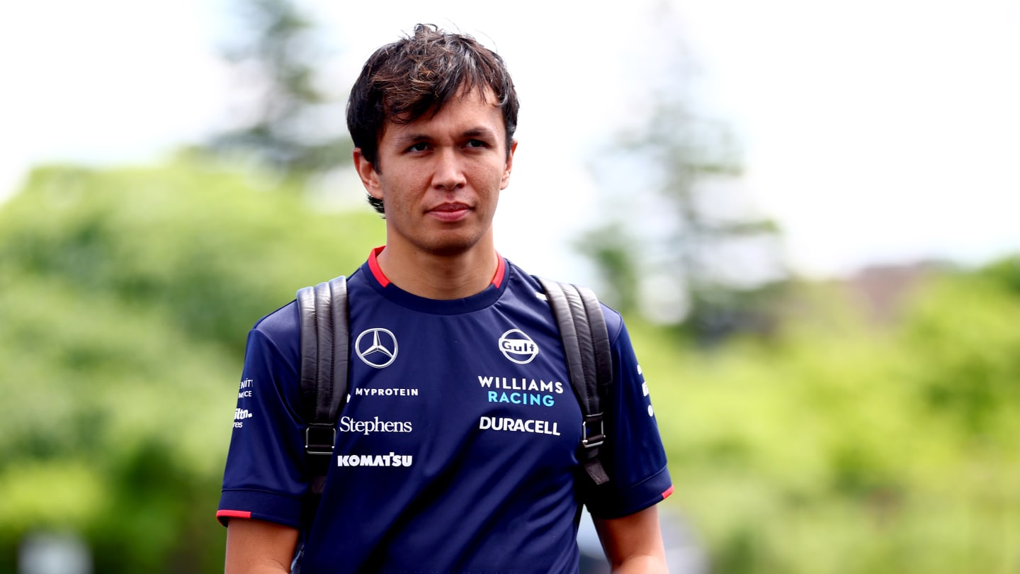 MONTREAL, QUEBEC - JUNE 07: Alexander Albon of Thailand and Williams walks in the Paddock prior to