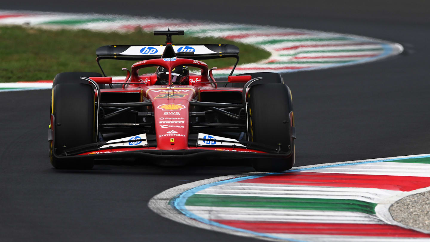 MONZA, ITALY - SEPTEMBER 01: Charles Leclerc of Monaco driving the (16) Ferrari SF-24 on track