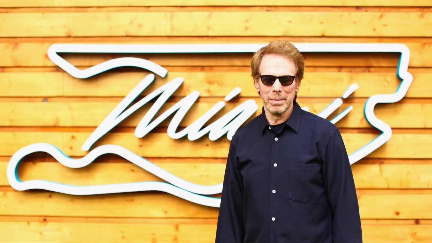 MIAMI, FLORIDA - MAY 05: Jerry Bruckheimer, producer of the upcoming Formula One based movie, Apex,