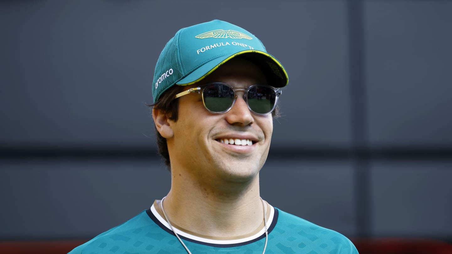 BARCELONA, SPAIN - JUNE 22: Lance Stroll of Canada and Aston Martin F1 Team looks on in the Paddock