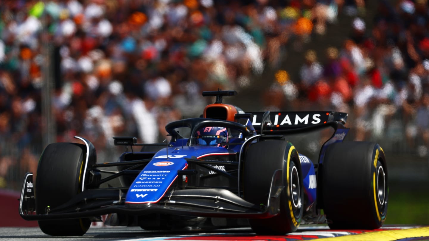 SPIELBERG, AUSTRIA - JUNE 30: Alexander Albon of Thailand driving the (23) Williams FW46 Mercedes