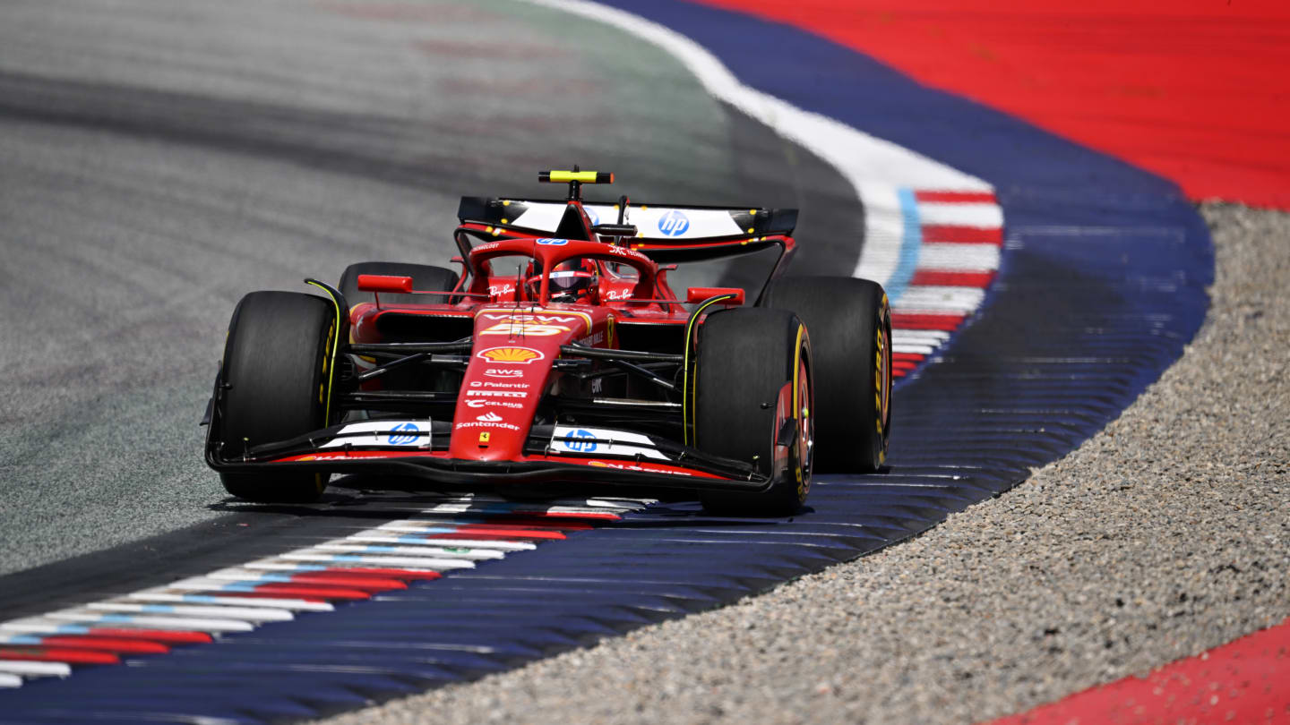 SPIELBERG, AUSTRIA - JUNE 30: Carlos Sainz of Spain driving (55) the Ferrari SF-24 on track during