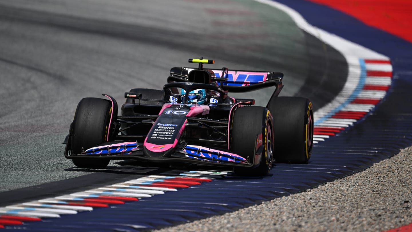 SPIELBERG, AUSTRIA - JUNE 30: Pierre Gasly of France driving the (10) Alpine F1 A524 Renault on