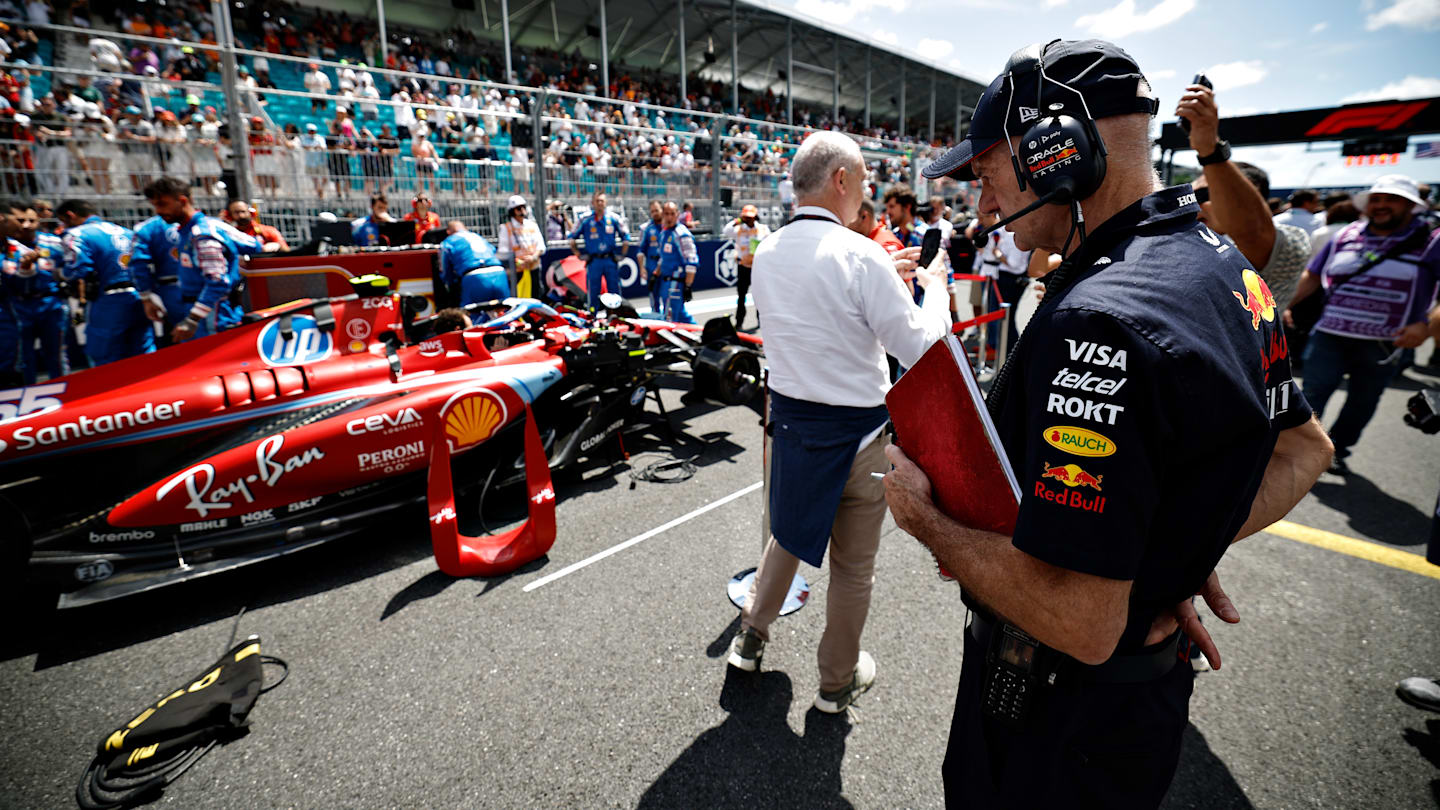 MIAMI, FLORIDA - MAY 04: Adrian Newey, the Chief Technical Officer of Oracle Red Bull Racing