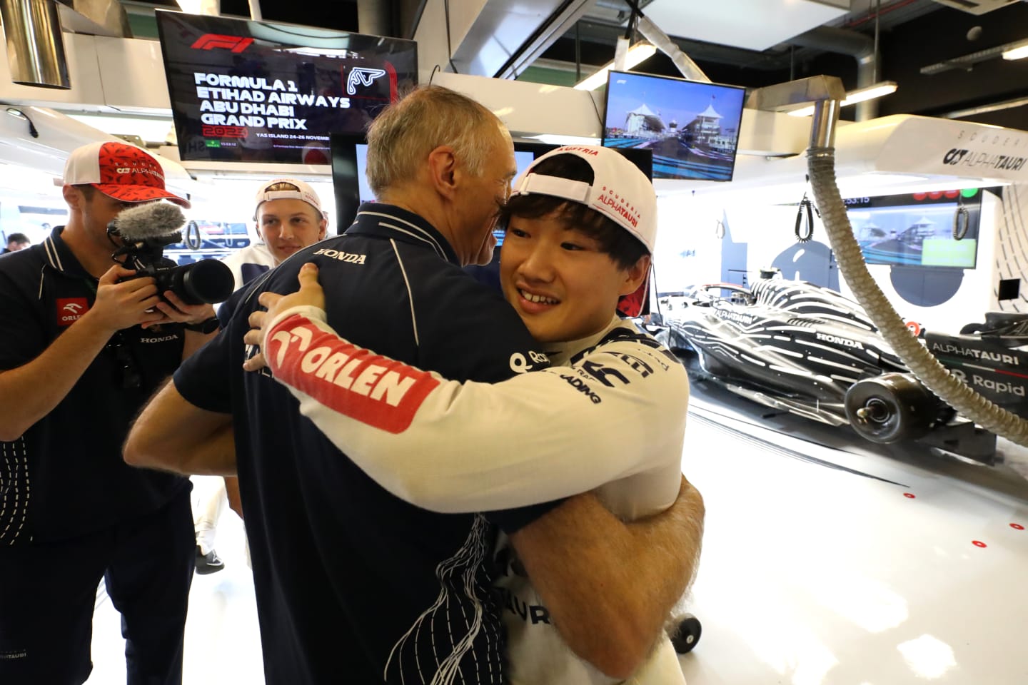 ABU DHABI, UNITED ARAB EMIRATES - NOVEMBER 26: Scuderia AlphaTauri Team Principal Franz Tost is