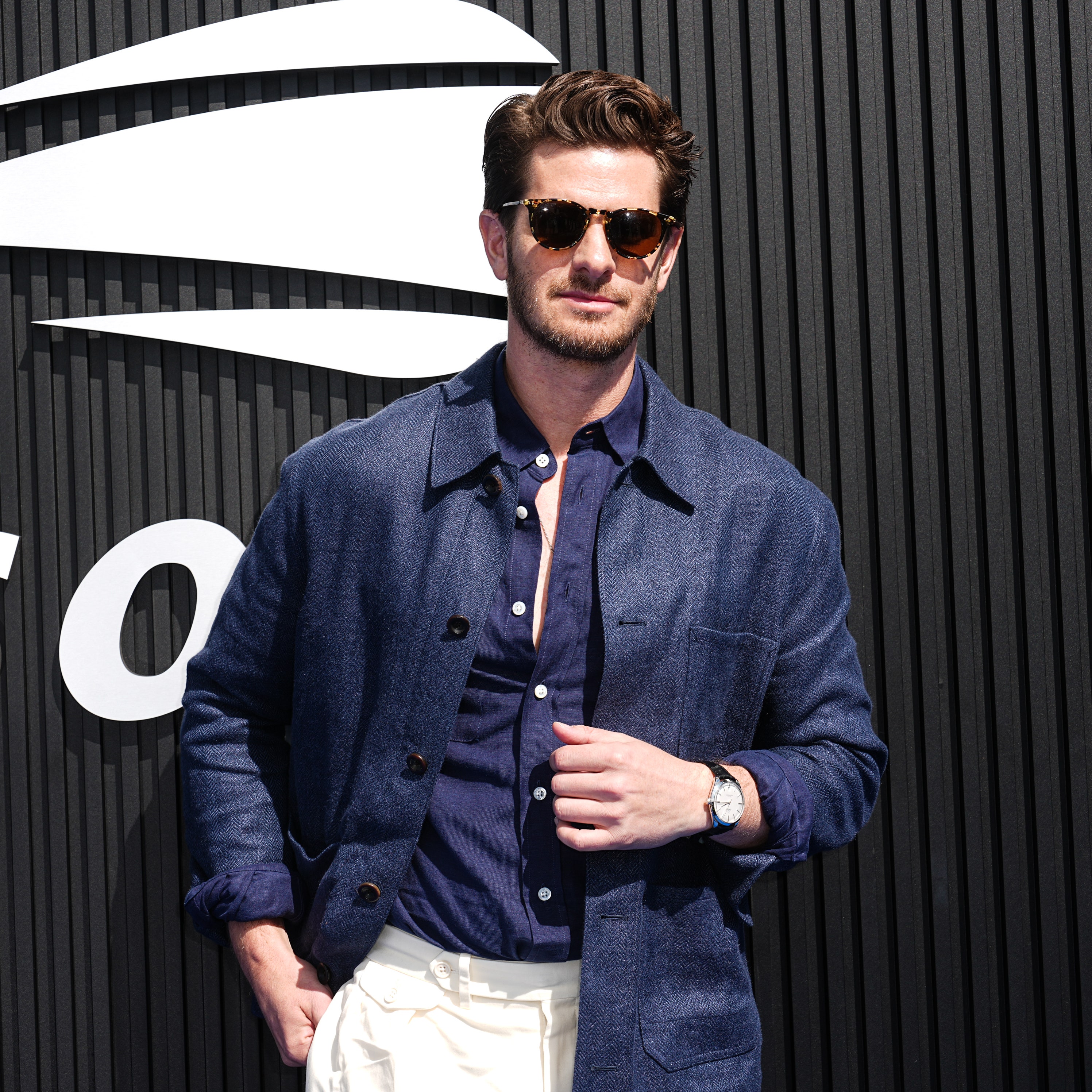 Andrew Garfield had a home-run weekend of big menswear fits