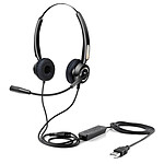 Urban Factory Wired Stereo Headphones with Mic and Remote - USB