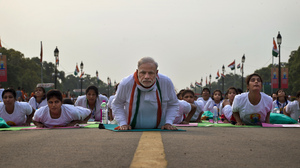 35,000 Bend It With Modi As India Launches World Yoga Day