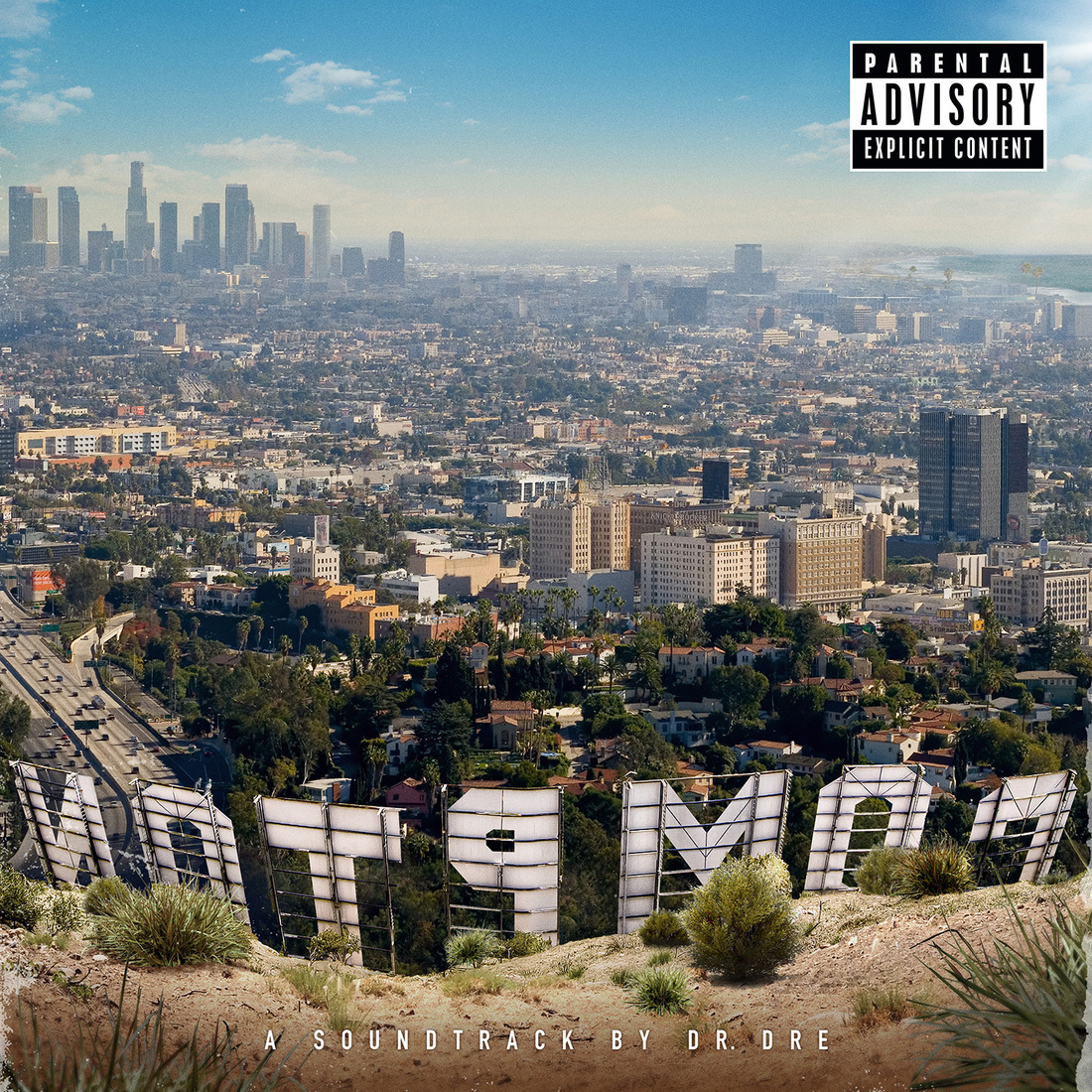 The cover of Dr. Dre's album Compton.