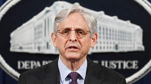 Attorney General Merrick Garland speaks Monday at the Justice Department in Washington, D.C.