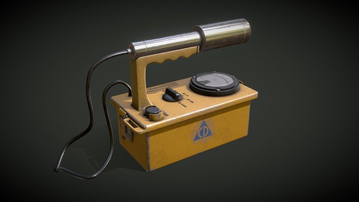 Civil Defense Geiger-Counter 3D Model