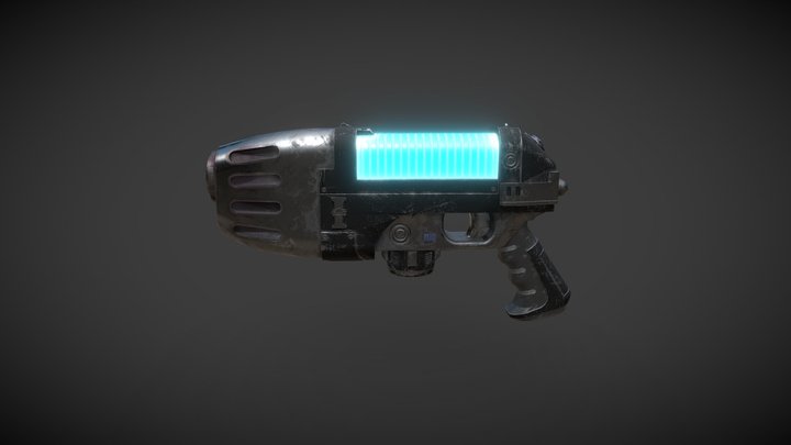 Plasma Pistol 01 3D Model