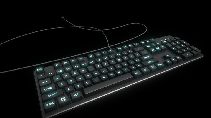 Mechanical keyboard 3D Model