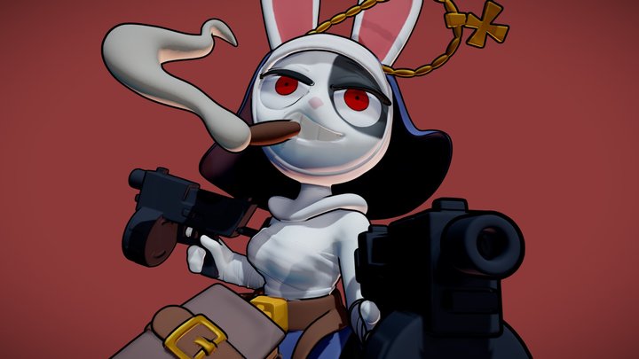 Rabbit Fan Art 3D Model