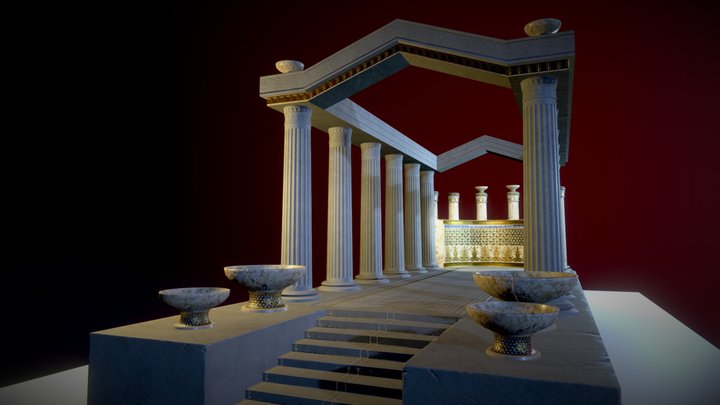 Ancient temple 3D Model