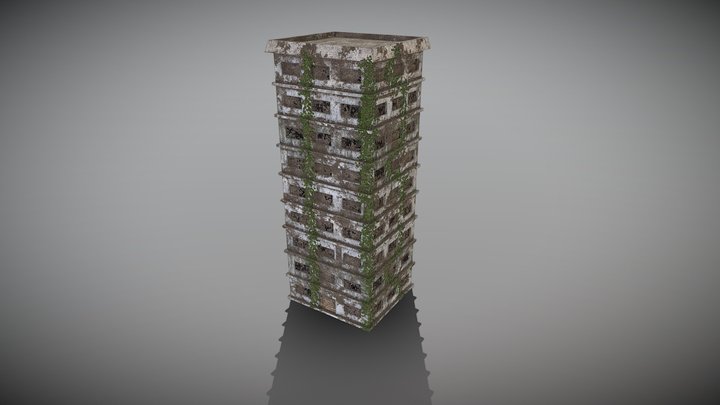 Post apocalyptic Tower 3D Model