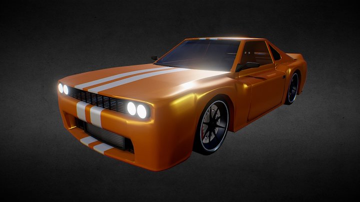 Muscle car n°1 3D Model