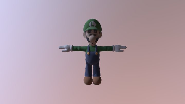 wii u smash 4 luigi 3D Model