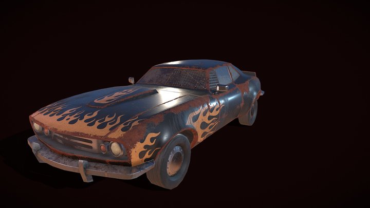 Derby car. Free 3D Model