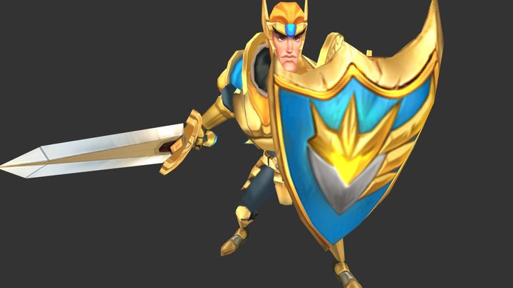 Hero Knight (animation clips / takes) 3D Model