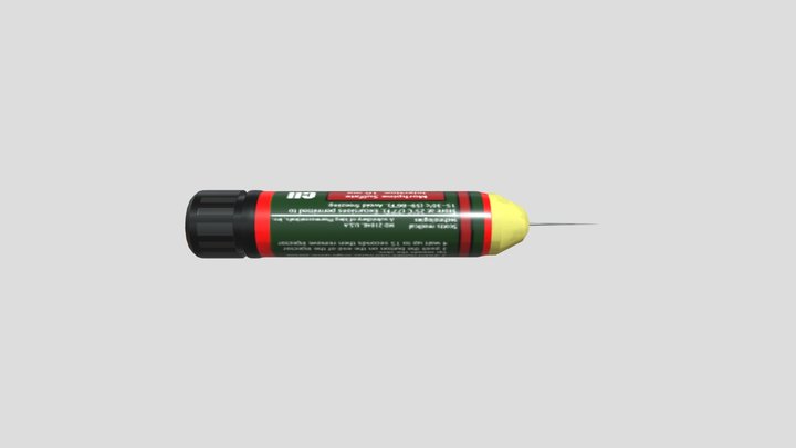 Morphine Auto Injector 3D Model