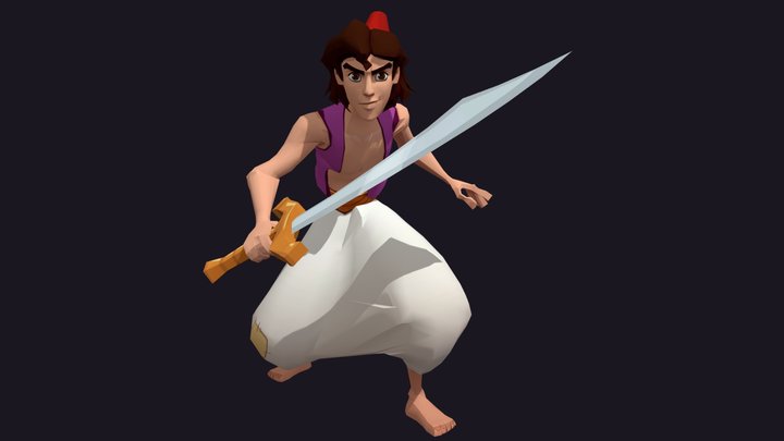 Aladdin Combat Idle 01 3D Model