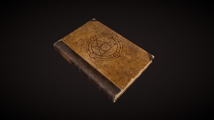 Antique Book Small 3D Model