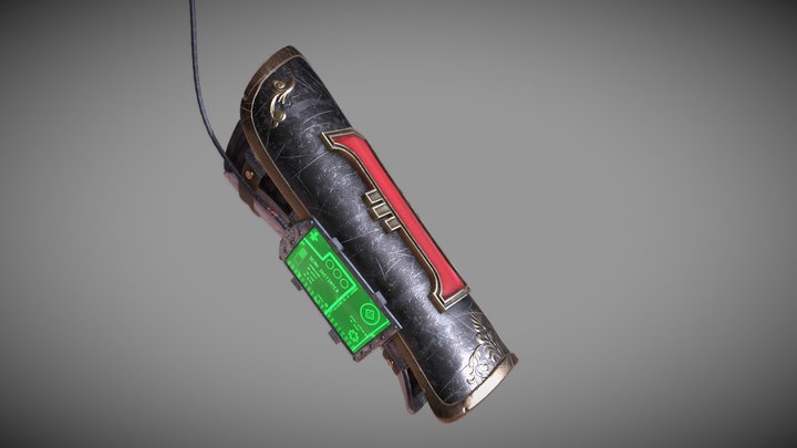 Inquisitorial vambrace 3D Model