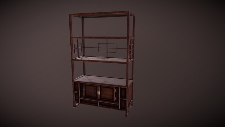 Oriental Shelf 3D Model