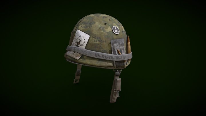 M1 Helmet 3D Model