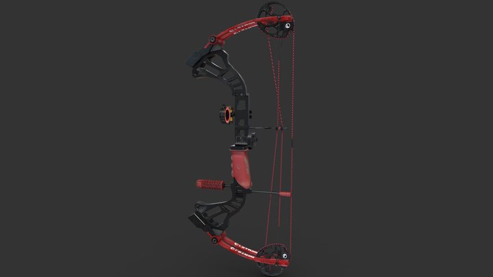 LString Compound Bow CB19 Carbon fiber 3D Model