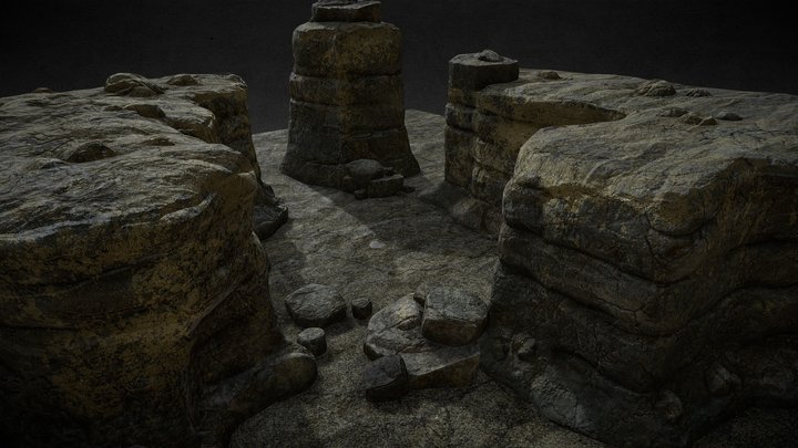 Rocks set2 3D Model